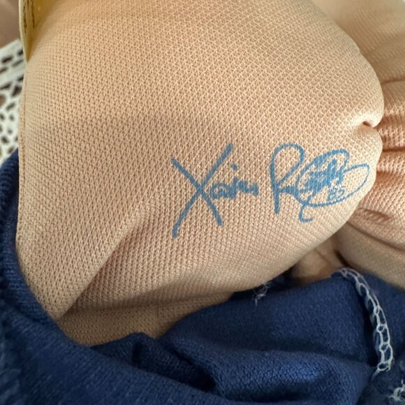 Cabbage Patch Kid Boy Doll 80's Red Curly Hair Corduroy Bear Suit Brown Eyes - Picture 7 of 16